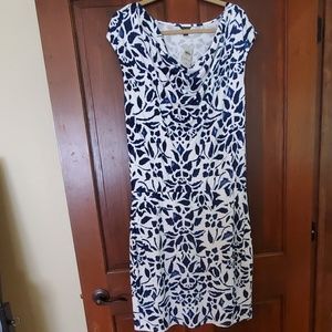 Blue and white Ann Taylor dress